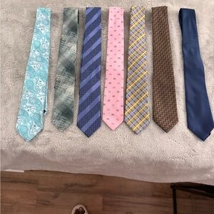 Elegant Men's Tie Collection (7) - Assorted Colors